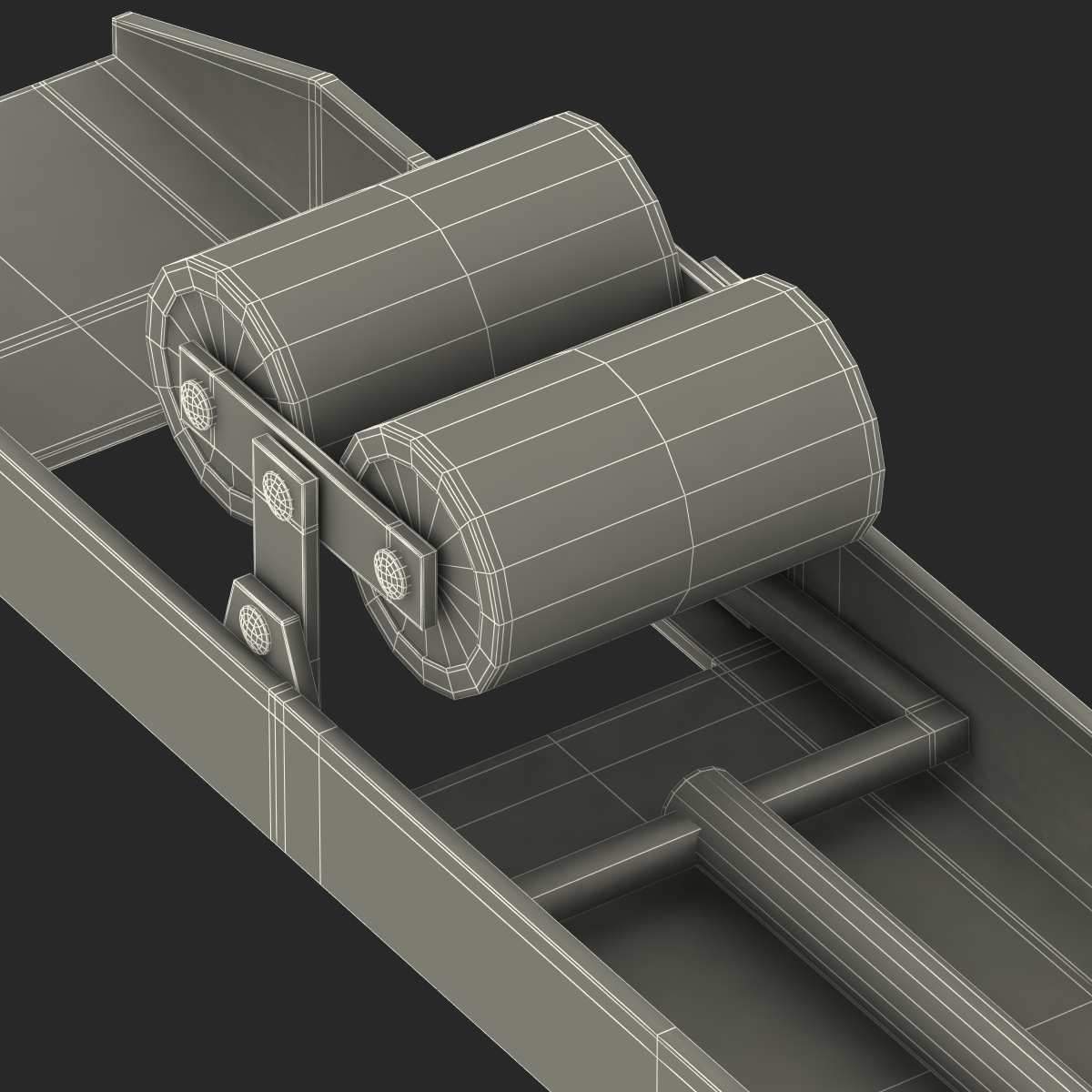 3D Pallet Jack Orange model