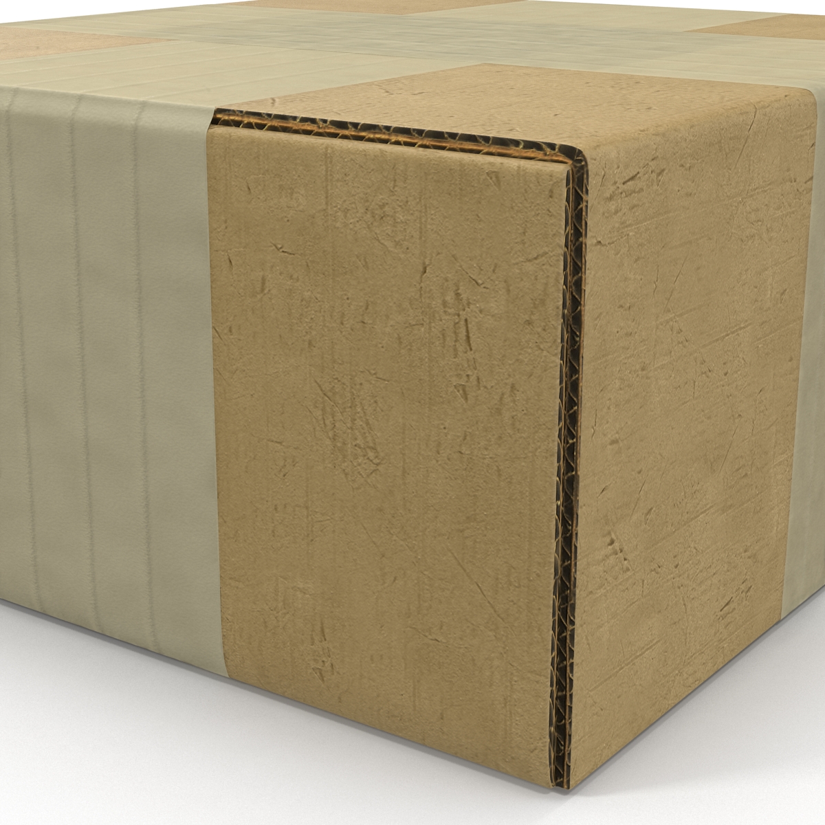 3D model Cardboard Box 4