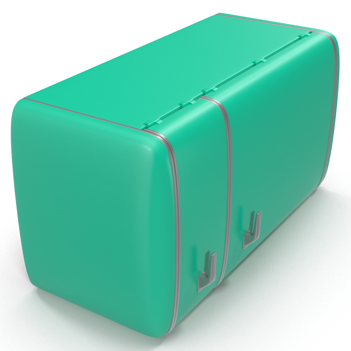 Retro Refrigerator Green 3D model