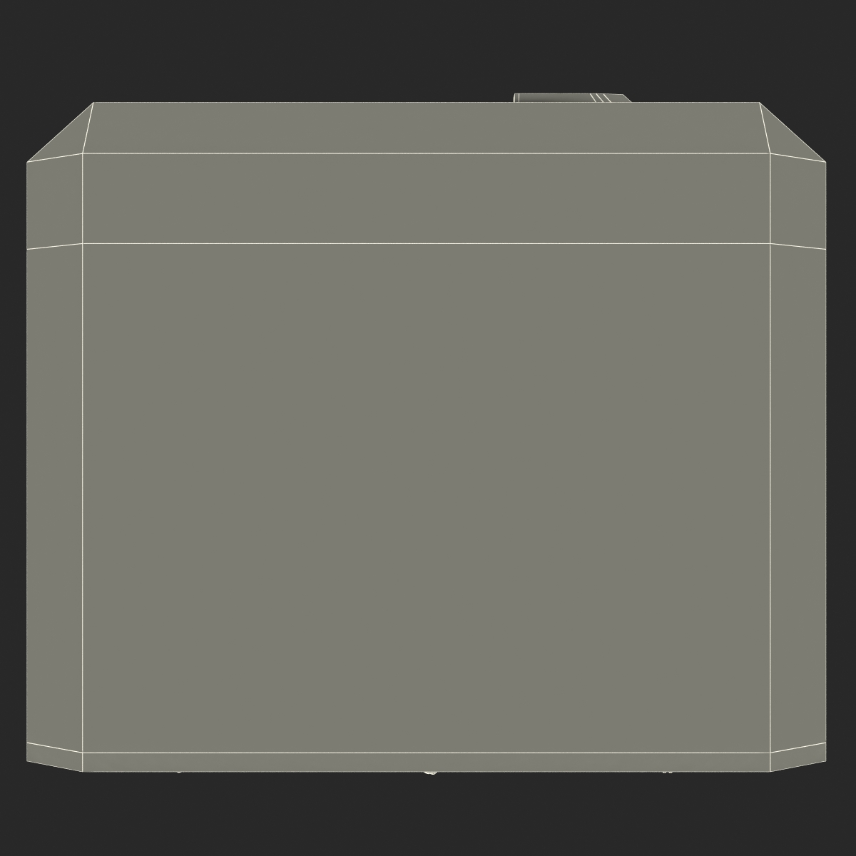 Retro Refrigerator Green 3D model