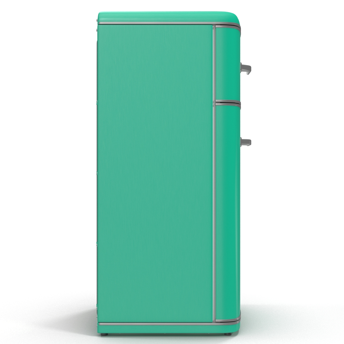 Retro Refrigerator Green 3D model