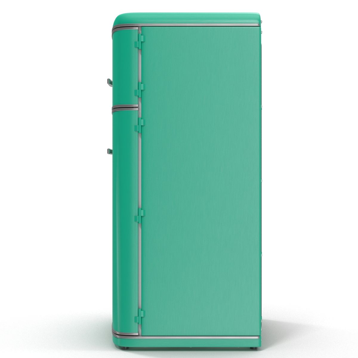 Retro Refrigerator Green 3D model