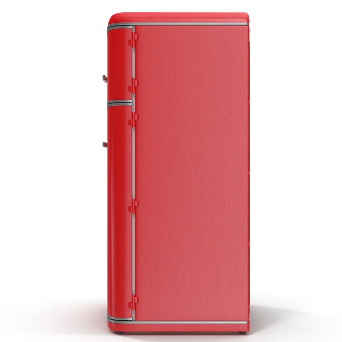 Retro Refrigerator Red 3D