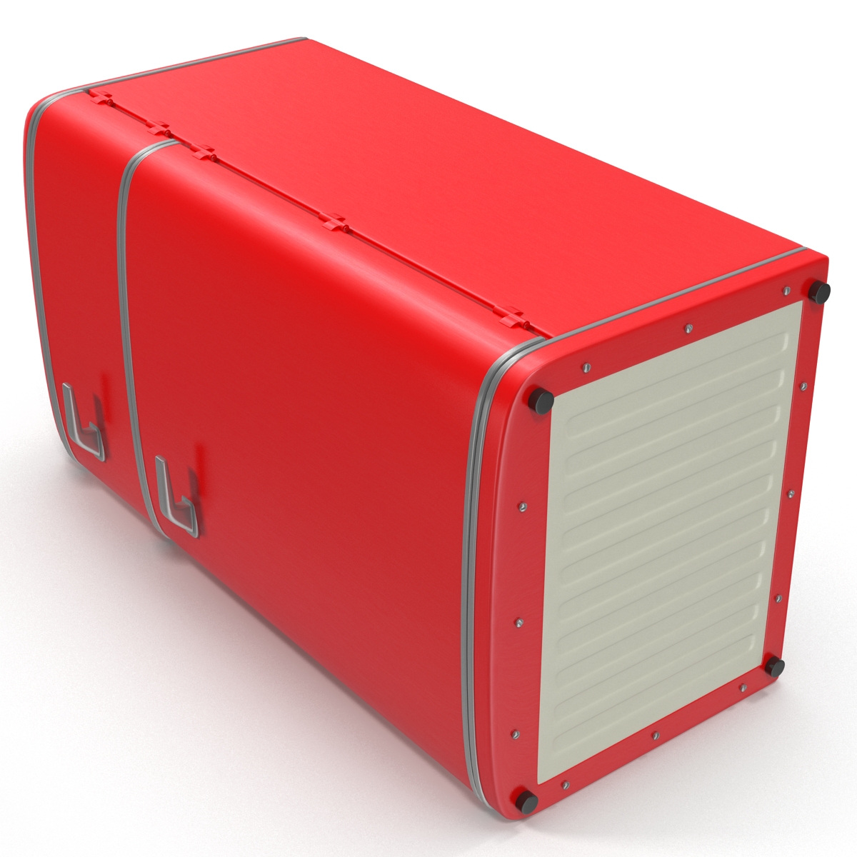 Retro Refrigerator Red 3D