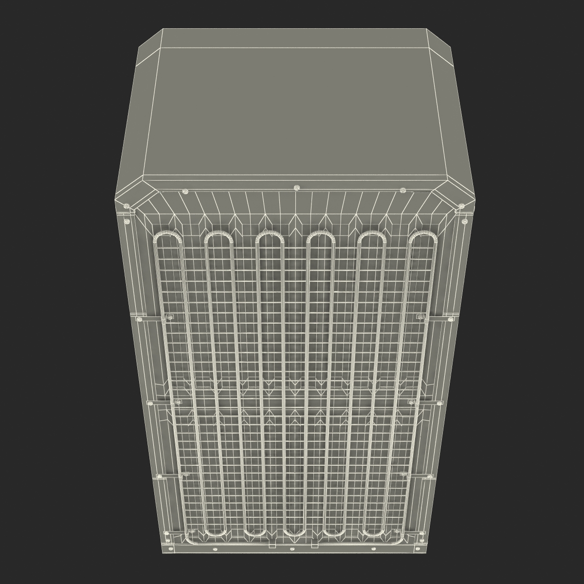 Retro Refrigerator Red 3D