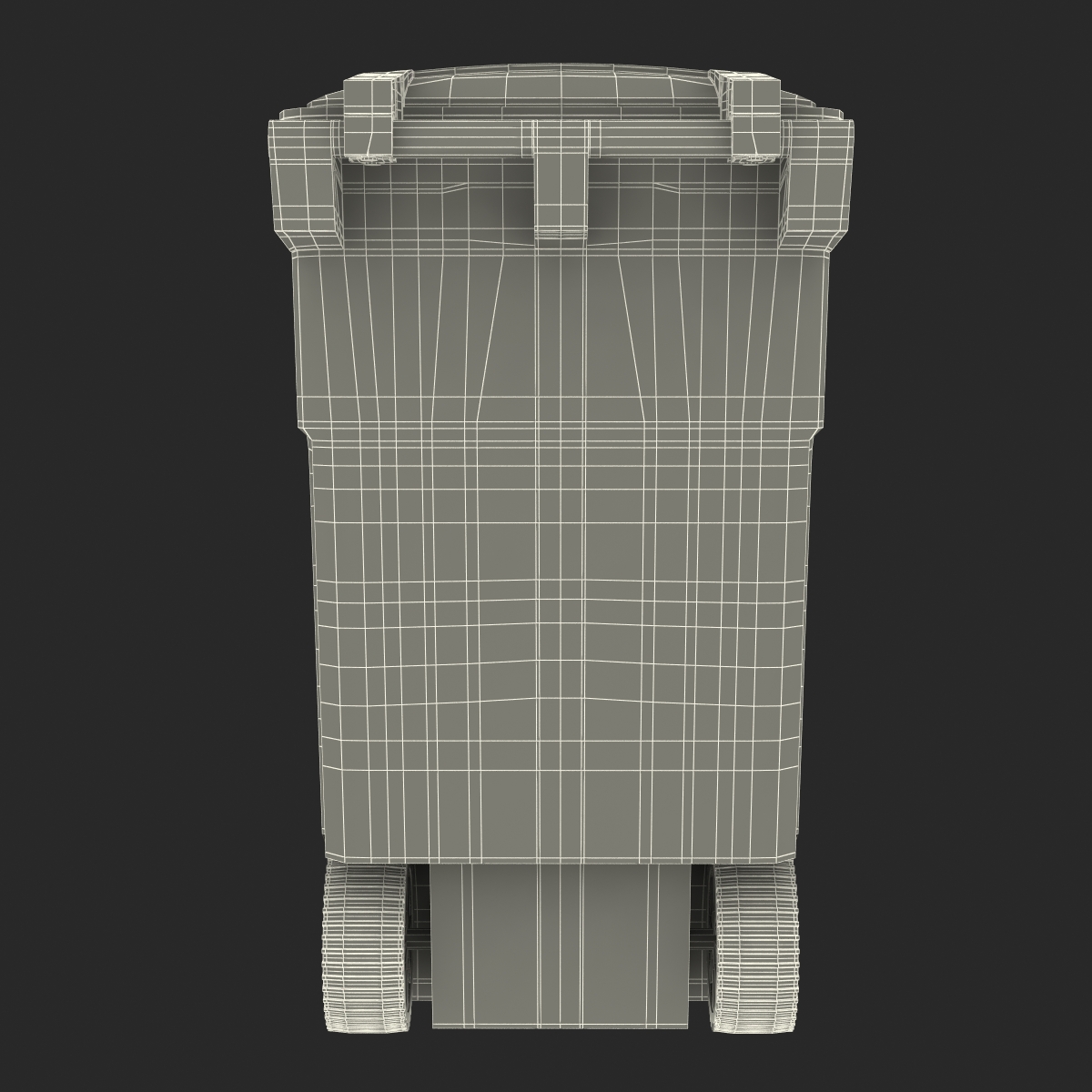 3D Recyling Bin Green model