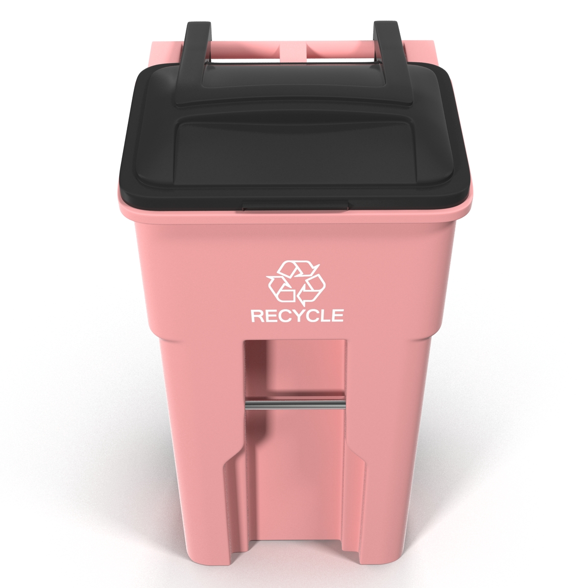 3D Recyling Bin Red