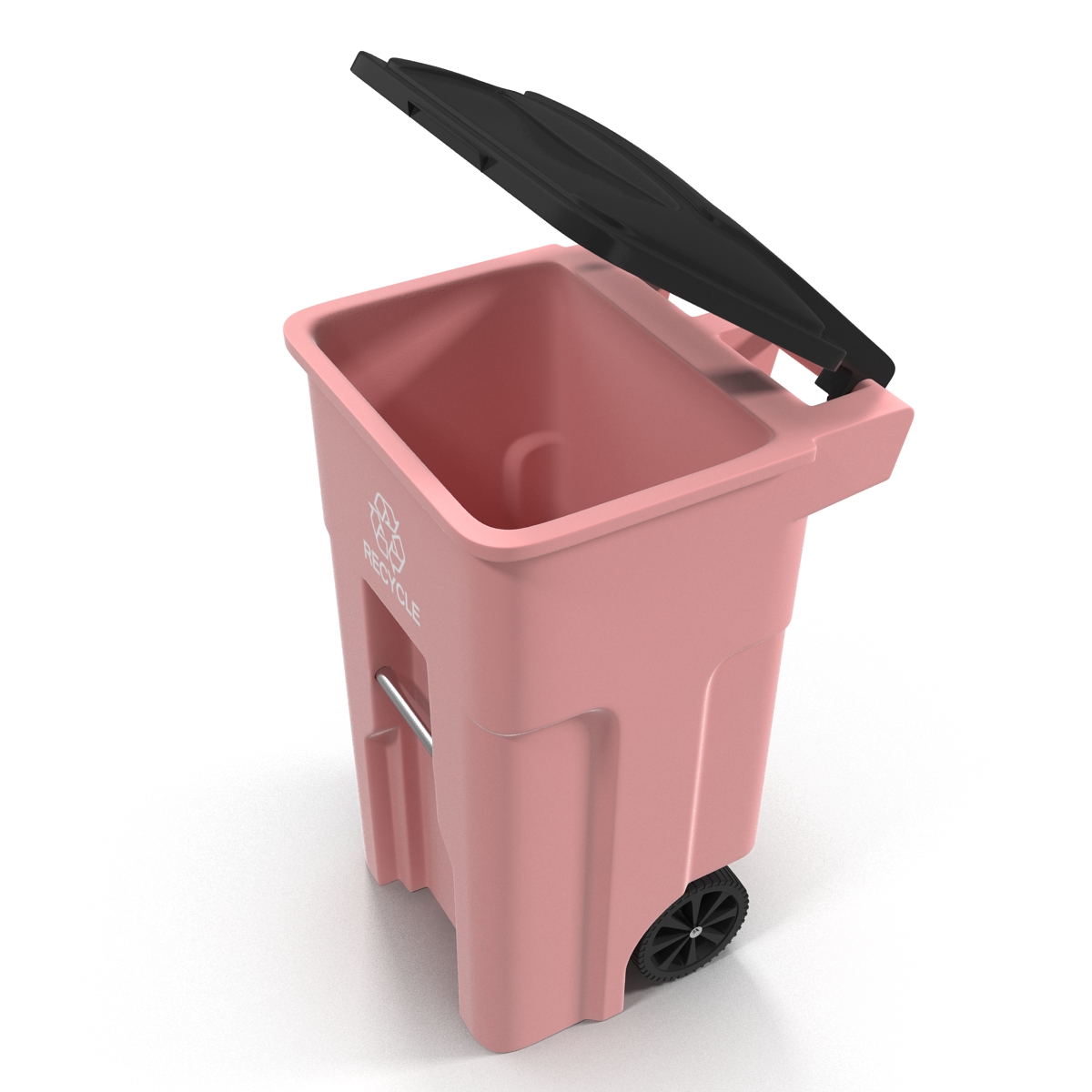 3D Recyling Bin Red