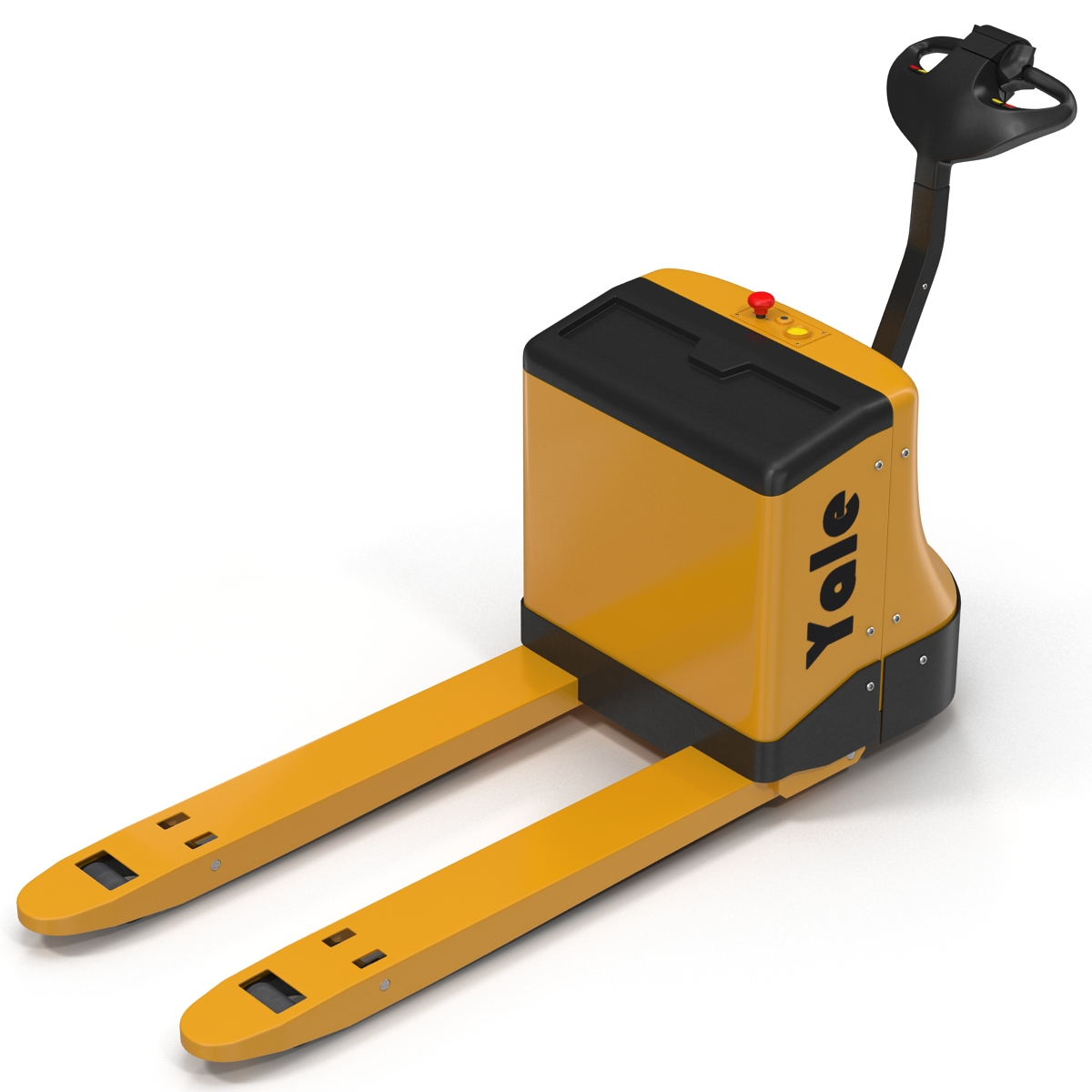 3D Powered Pallet Jack Yellow