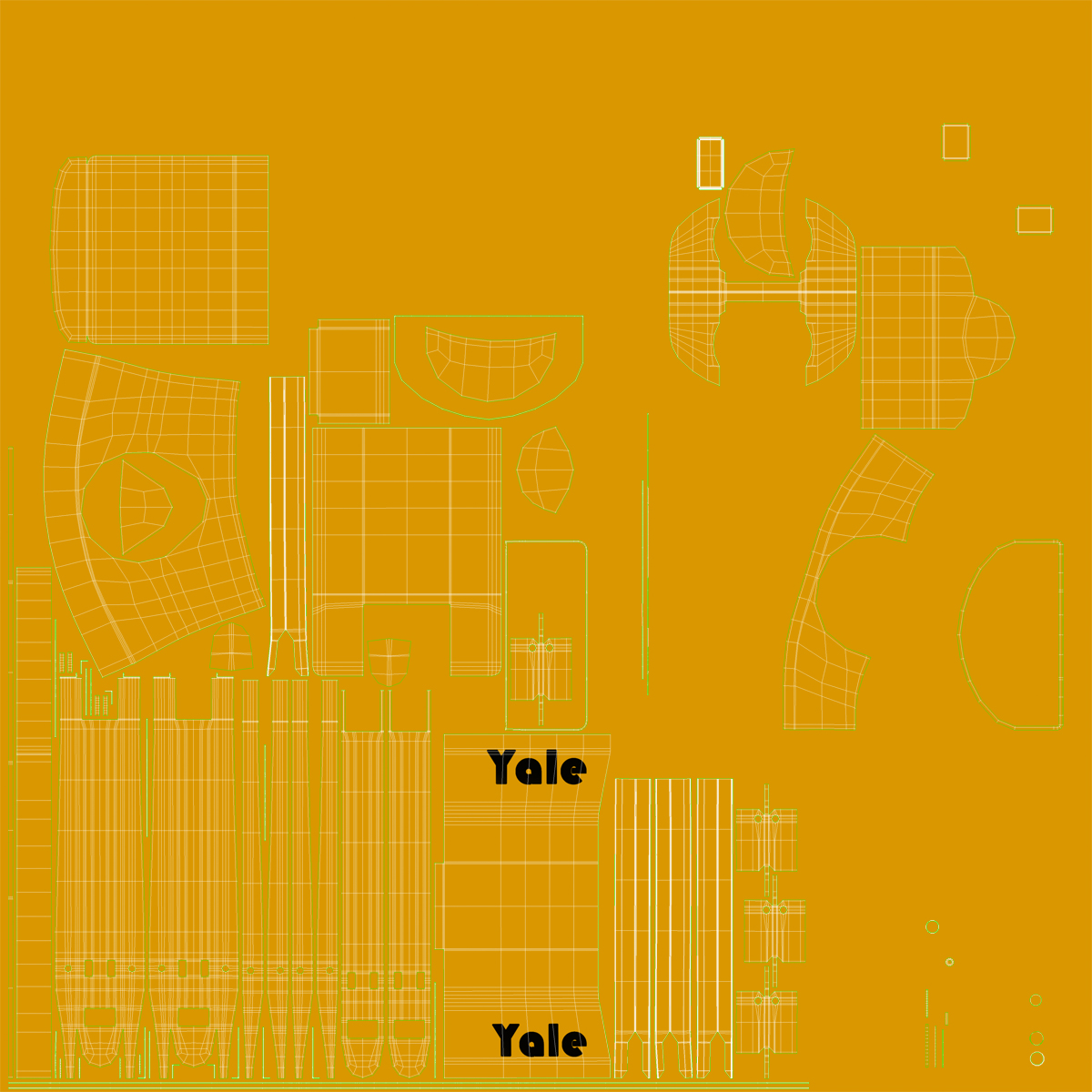 3D Powered Pallet Jack Yellow