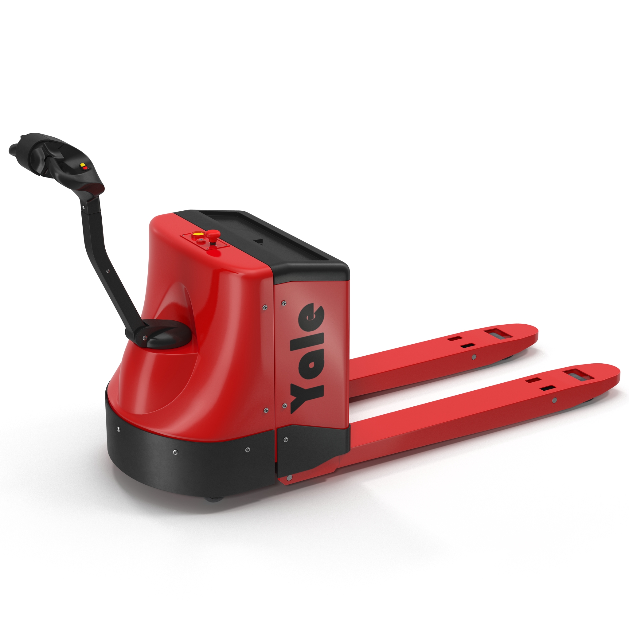 3D Powered Pallet Jack Red model