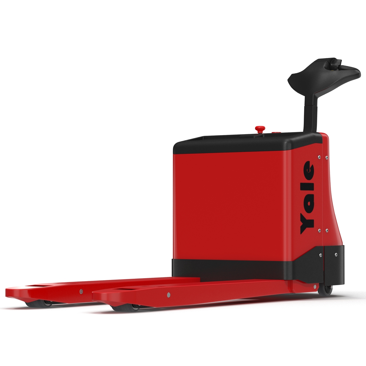 3D Powered Pallet Jack Red model