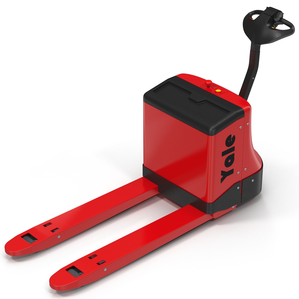 3D Powered Pallet Jack Red model