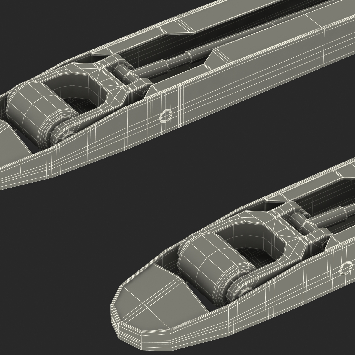 3D Powered Pallet Jack Red model