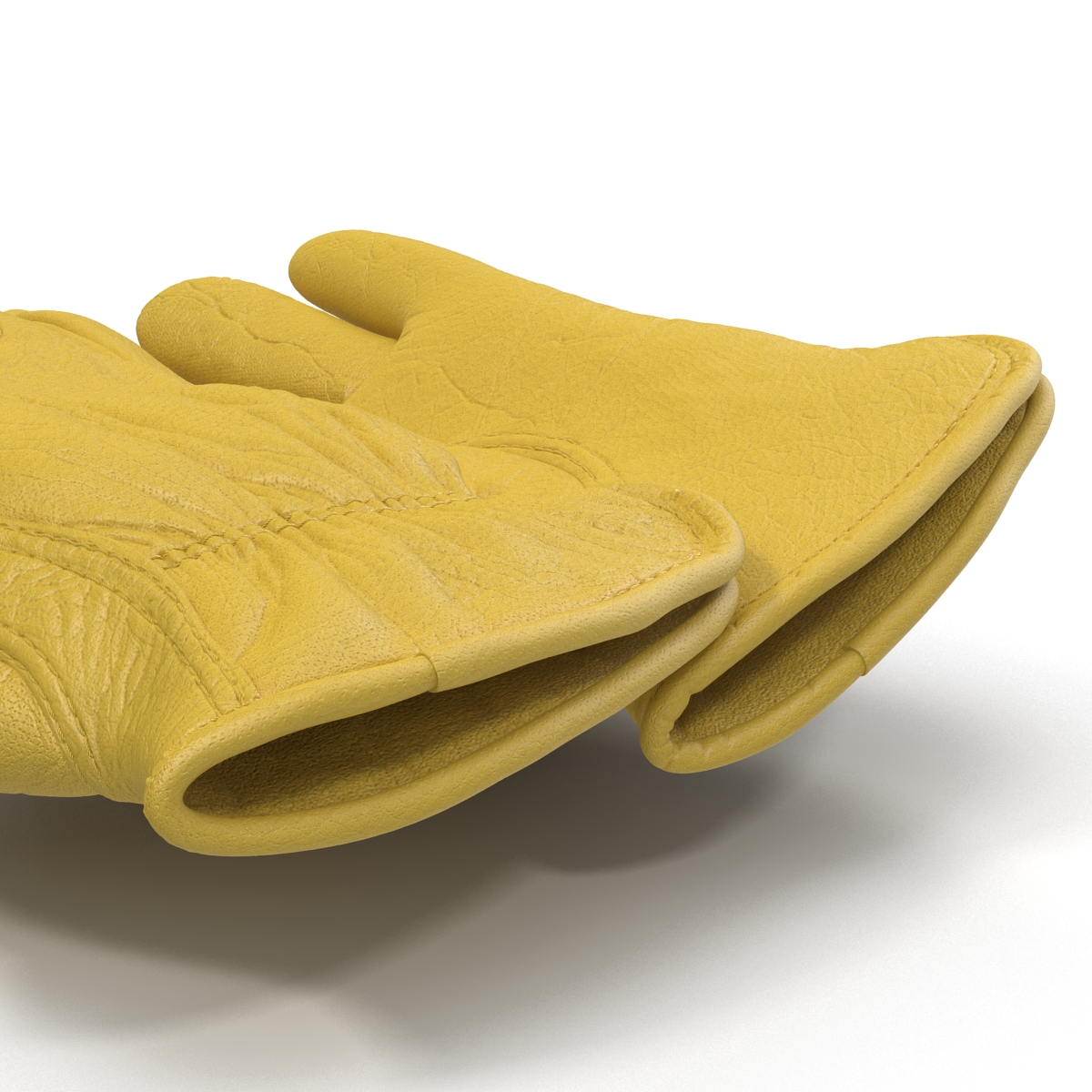 Leather Work Gloves 3D model