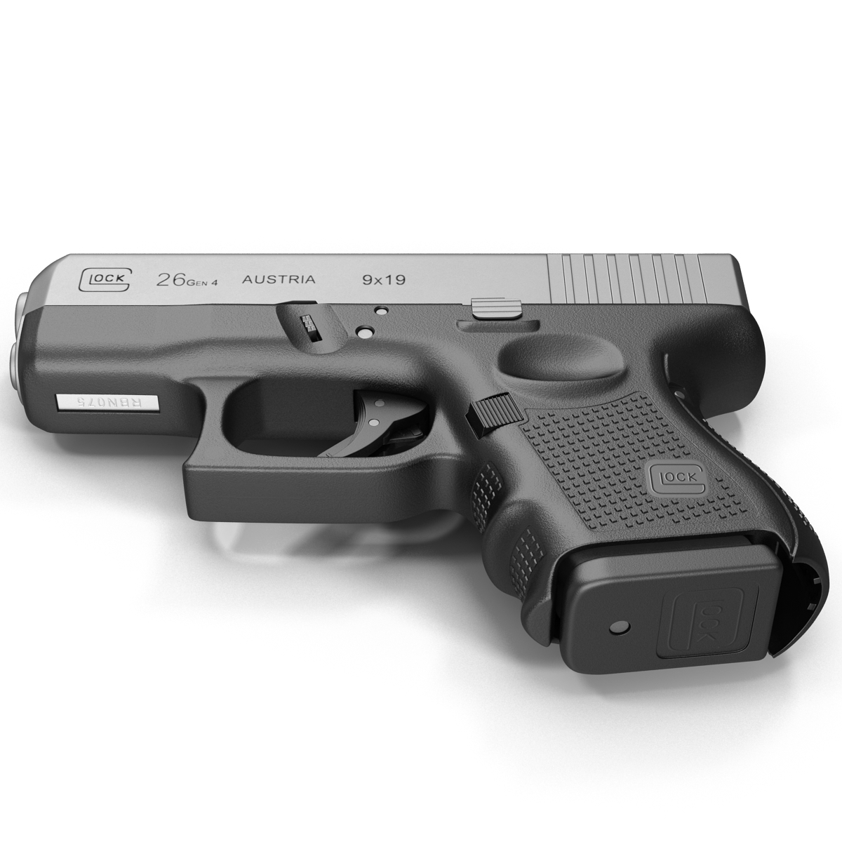 Glock 26 Black 3D model