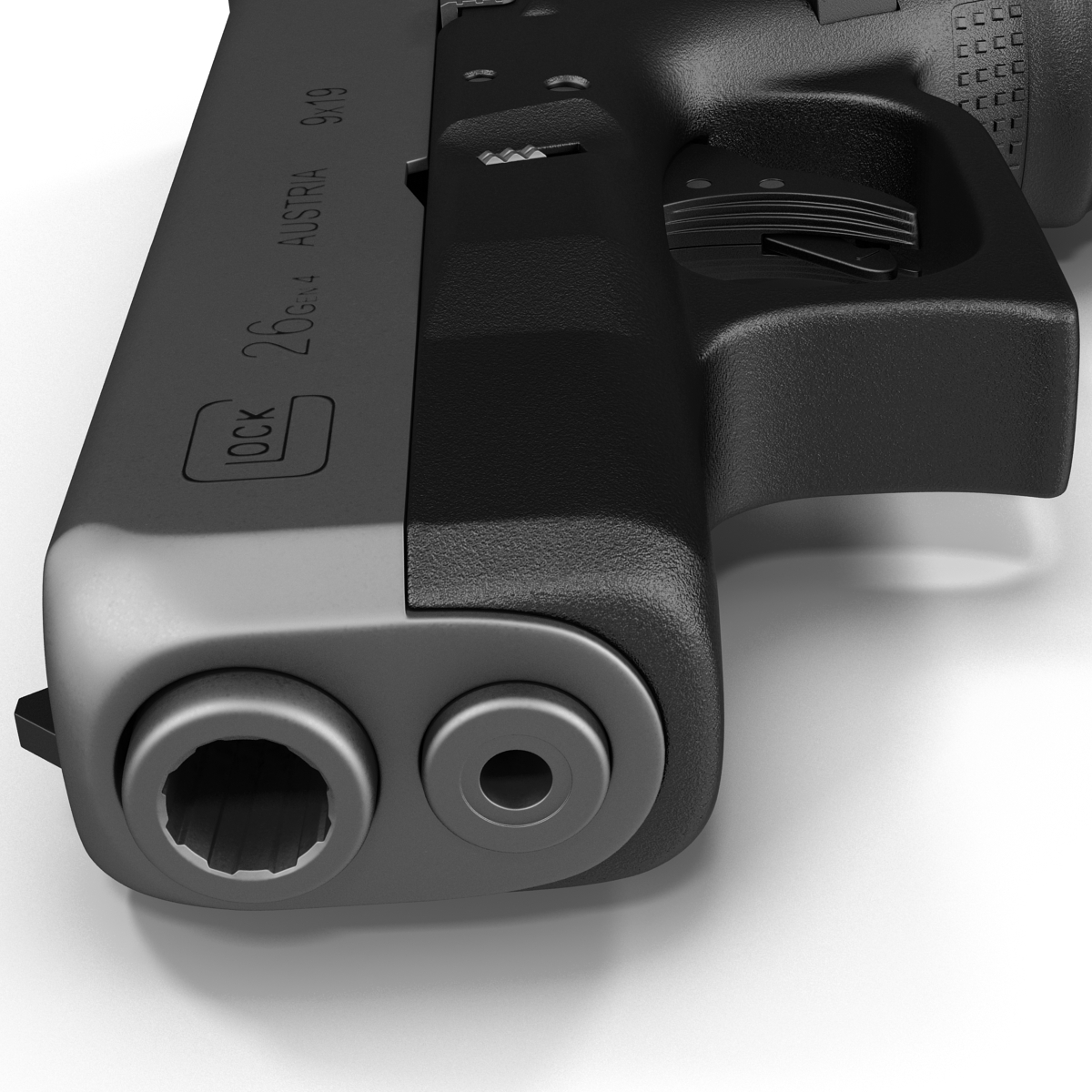 Glock 26 Black 3D model