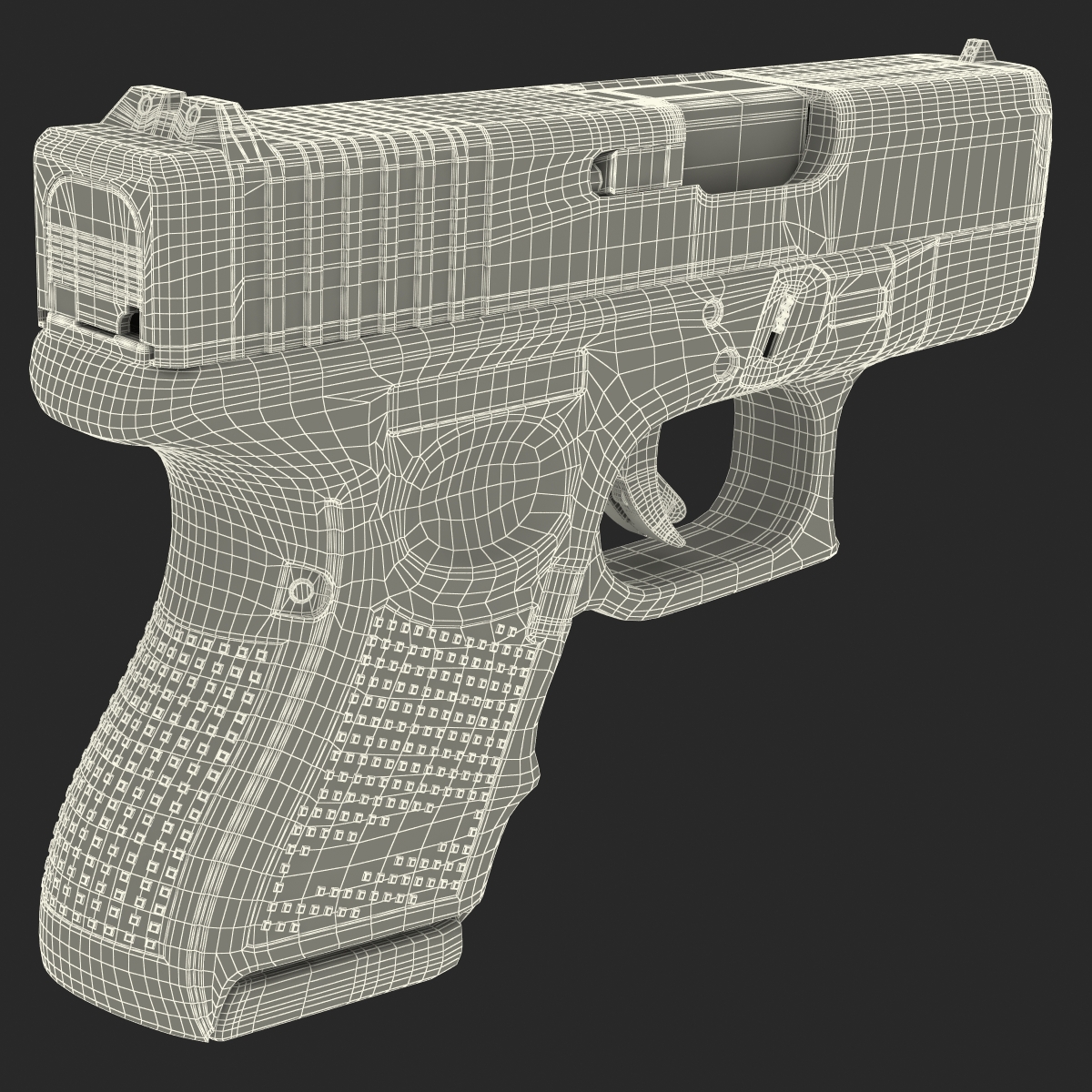 Glock 26 Black 3D model