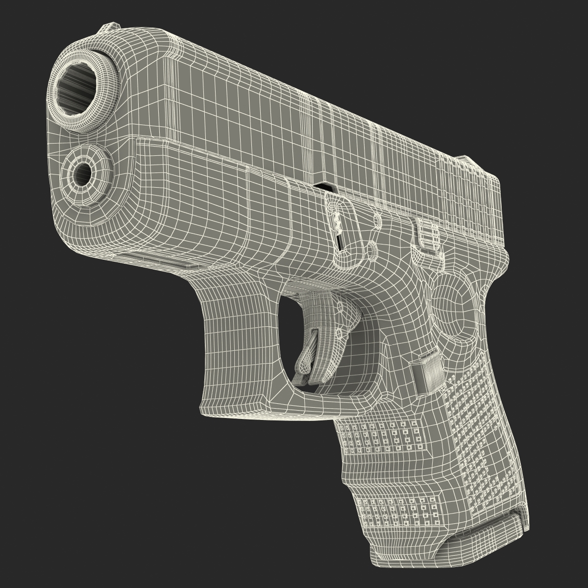 Glock 26 Black 3D model