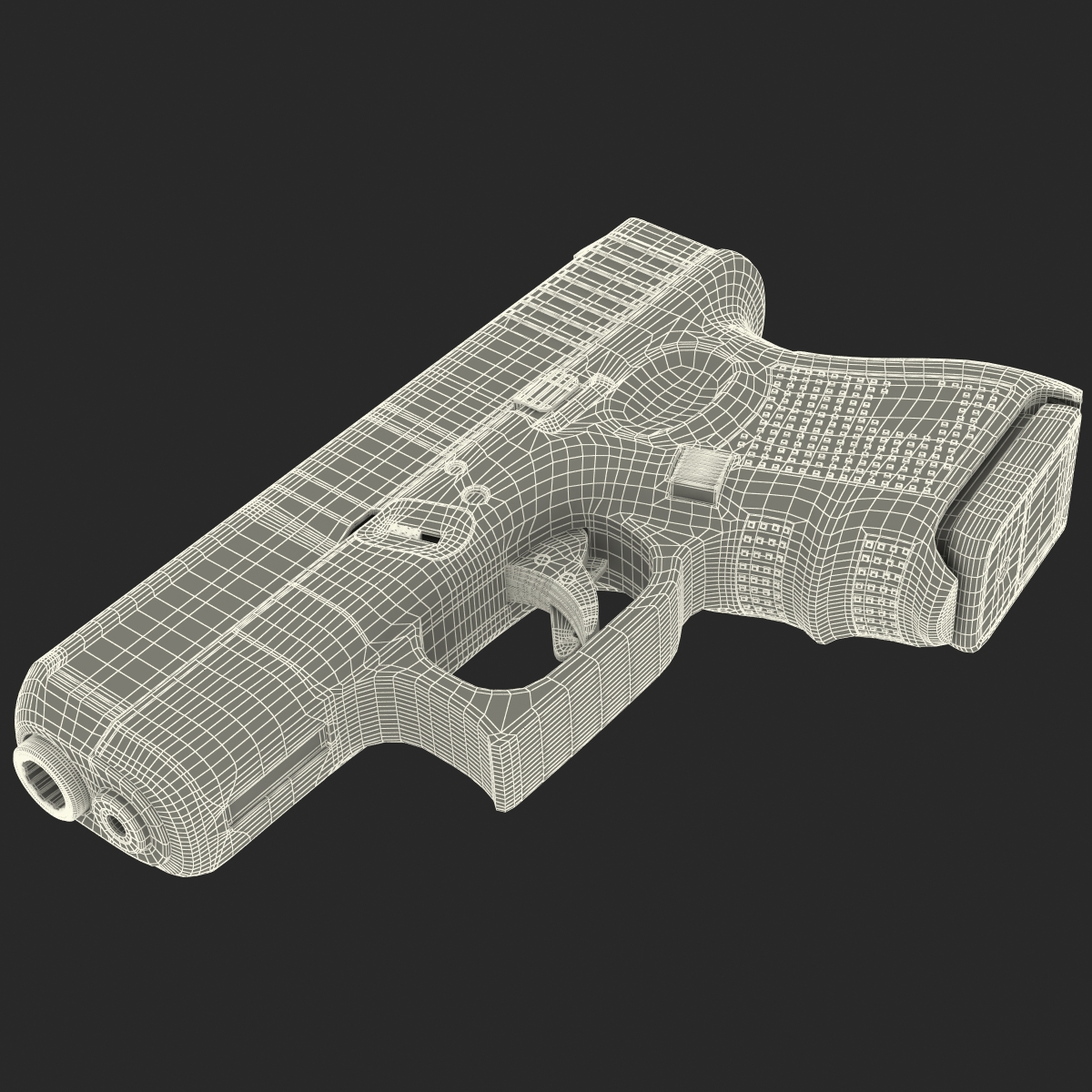 3D model Subcompact Generic Pistol