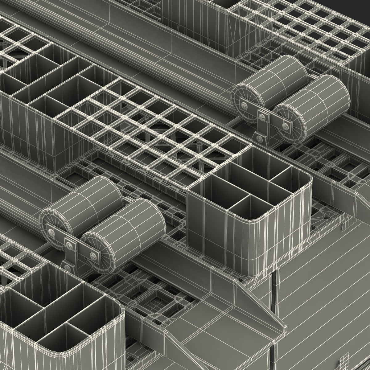 Pallet Jack and Plastic Pallet Set 3D model