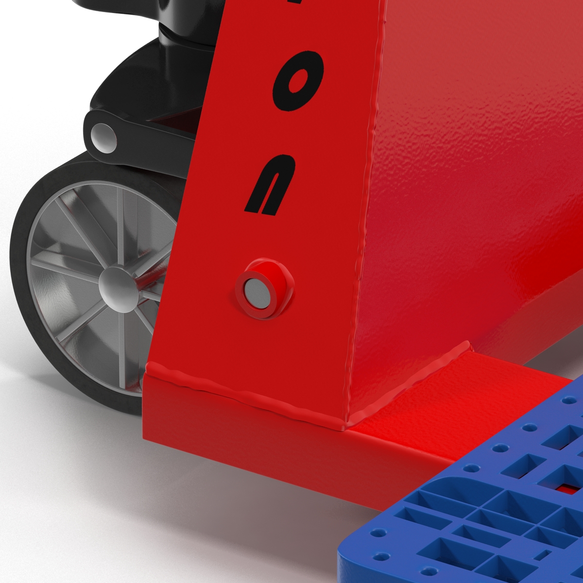 3D model Pallet Jack and Plastic Pallet