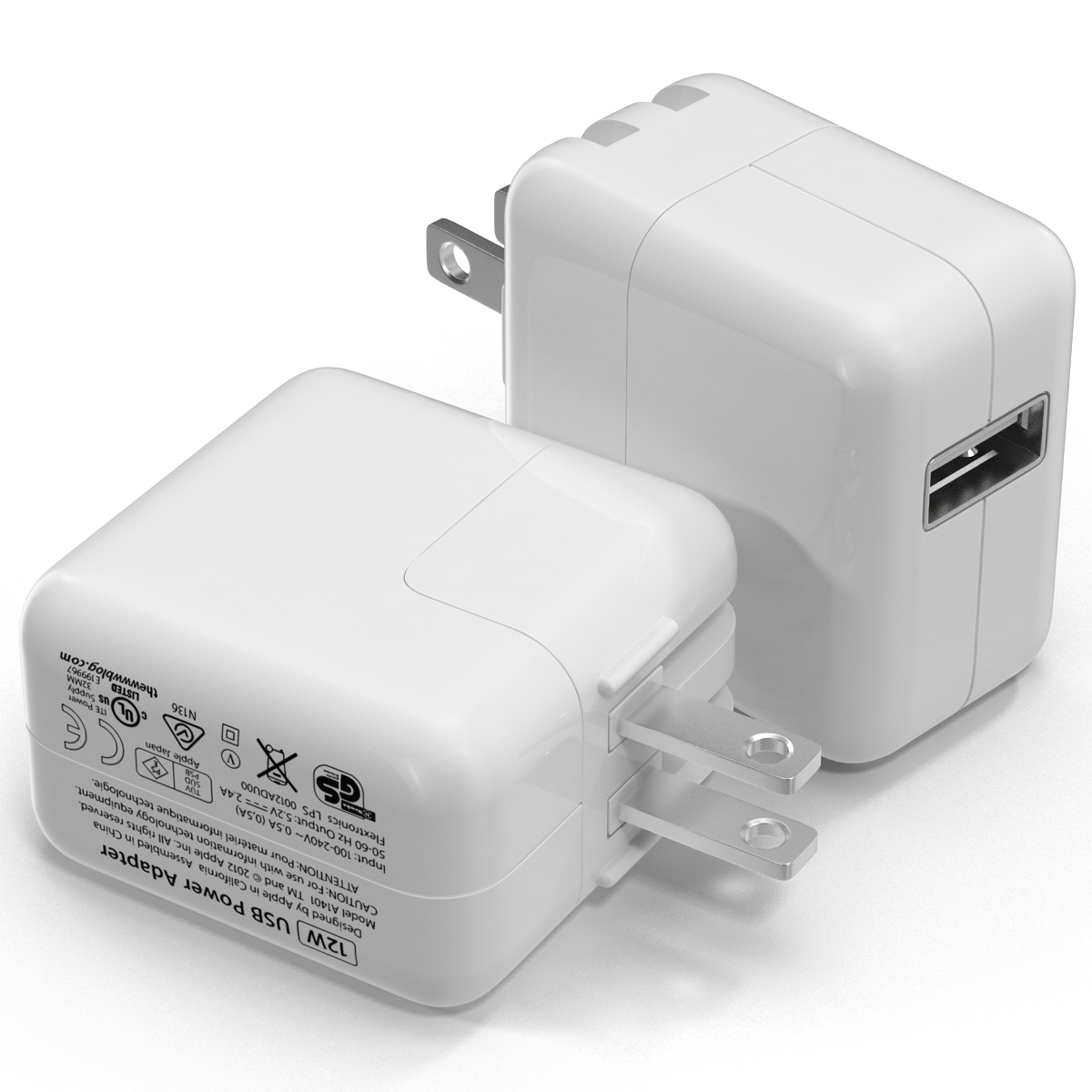 Apple 12W USB Power Adapter 3D