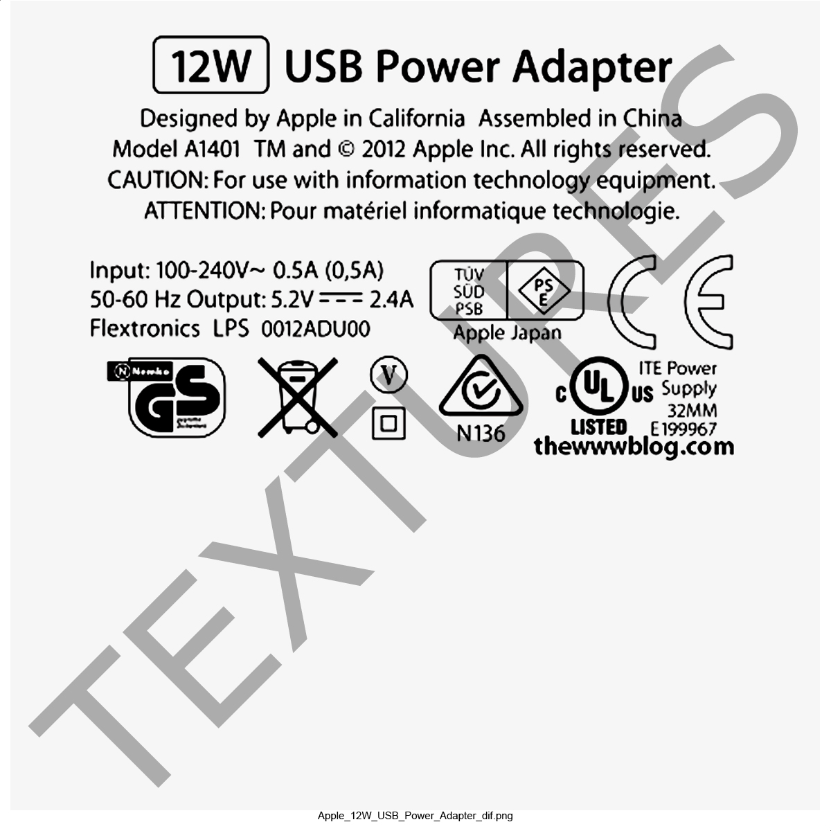 Apple 12W USB Power Adapter 3D