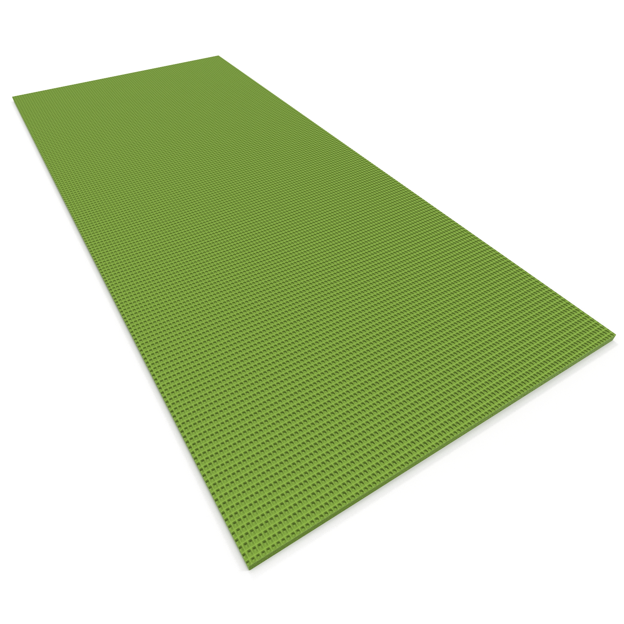 Flat Yoga Mat Green 3D model