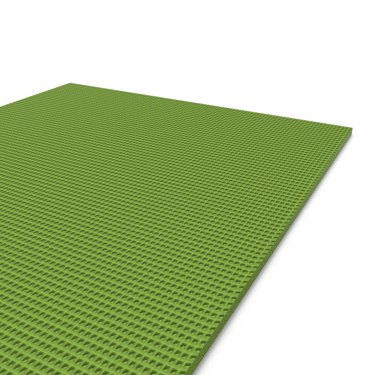 Flat Yoga Mat Green 3D model