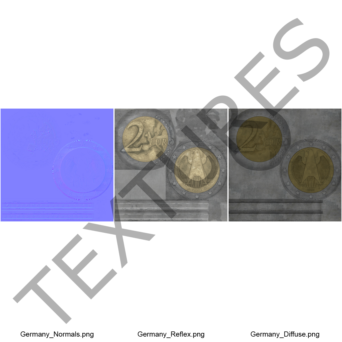 2 Euro Coin Germany 3D model