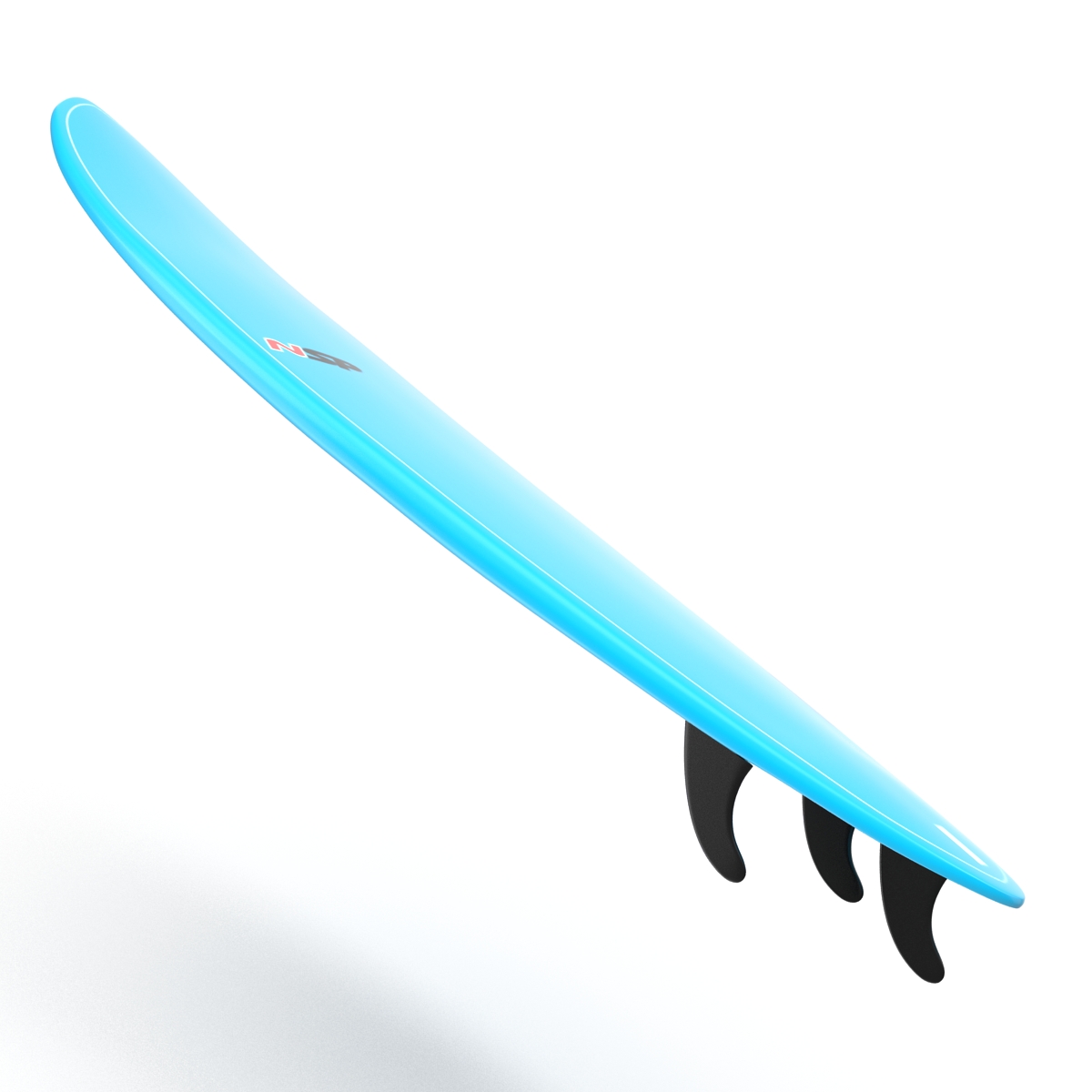 3D Surfboard Funboard model