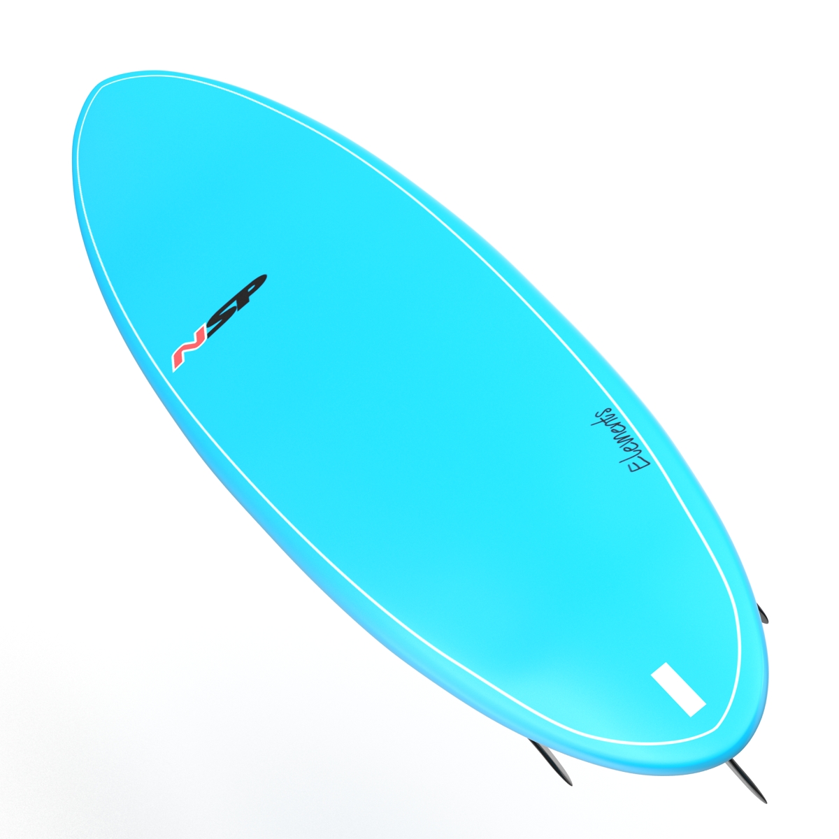 3D Surfboard Funboard model