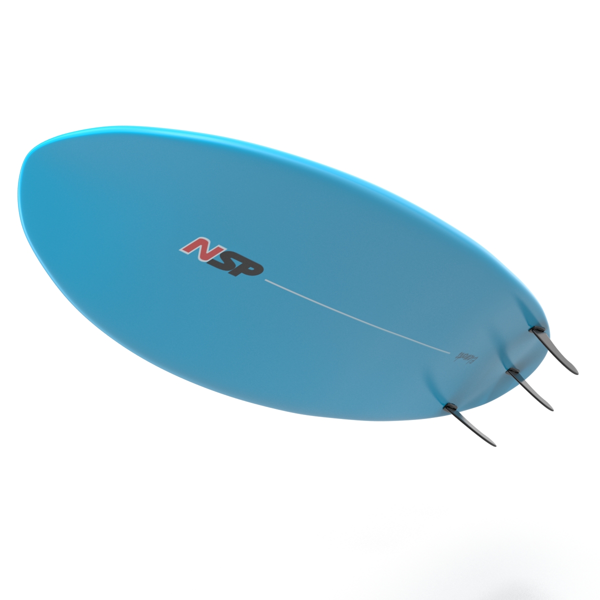 3D Surfboard Funboard model