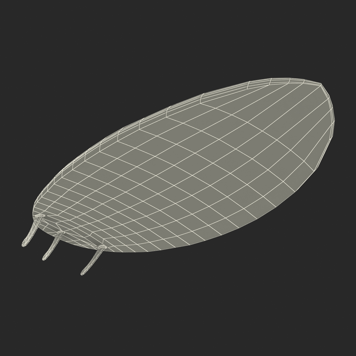 3D Surfboard Funboard model