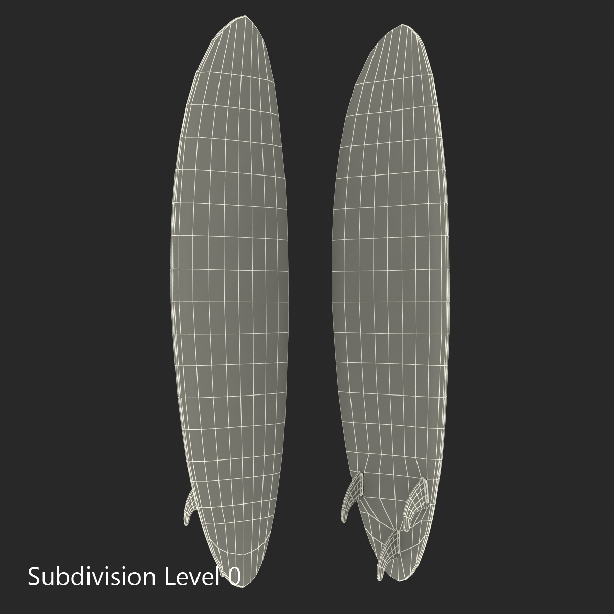 3D model Surfboard Funboard 2