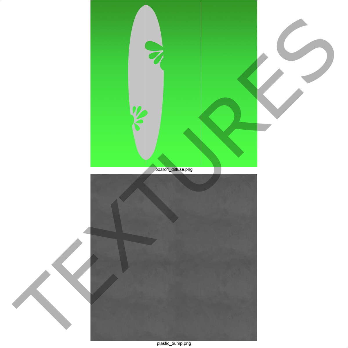 3D model Surfboard Funboard 4