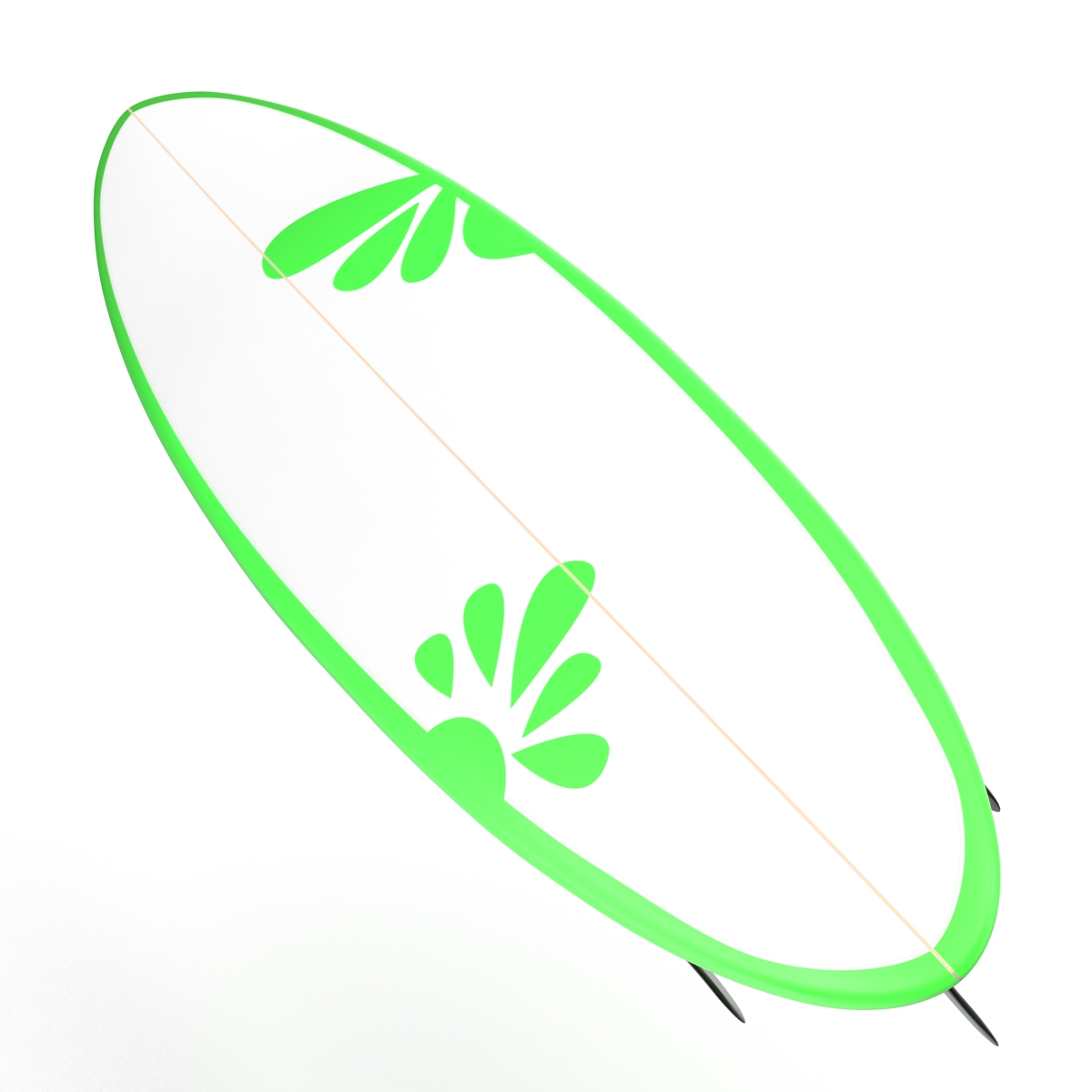 3D model Surfboard Funboard 4