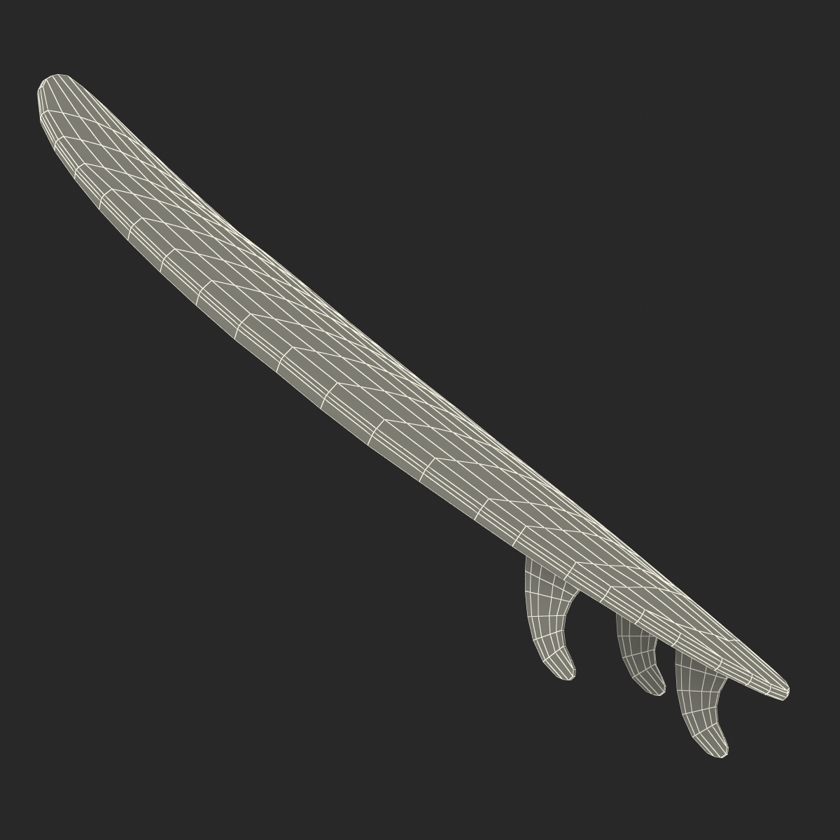 3D model Surfboard Funboard 4