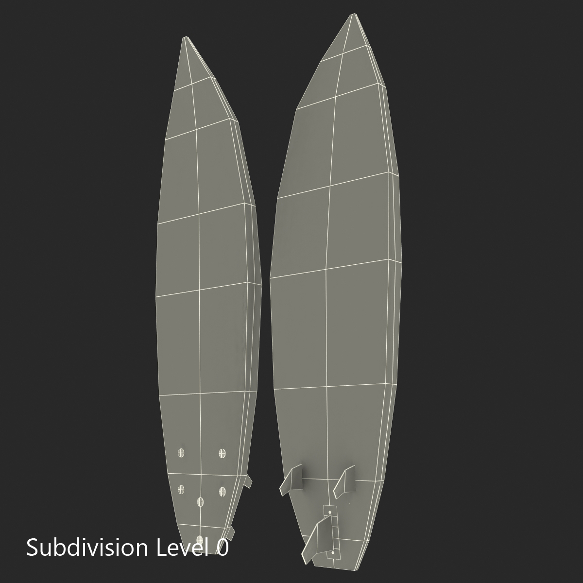 Surfboard Shortboard 2 3D