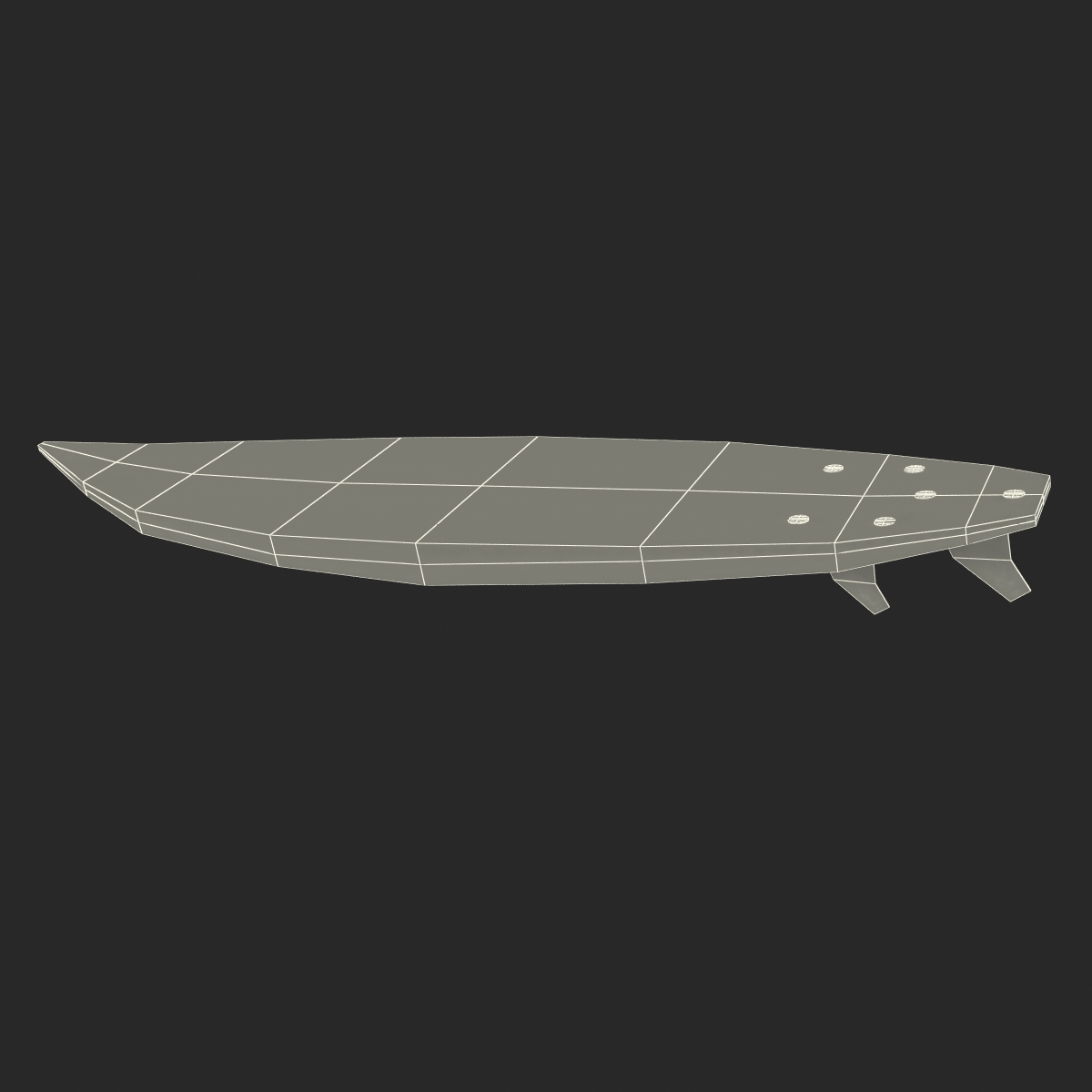 3D model Surfboard Shortboard