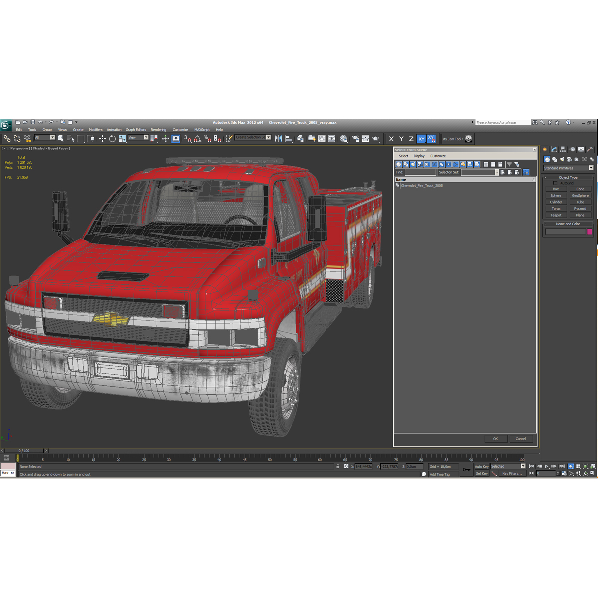 3D model Chevrolet Fire Truck 2005