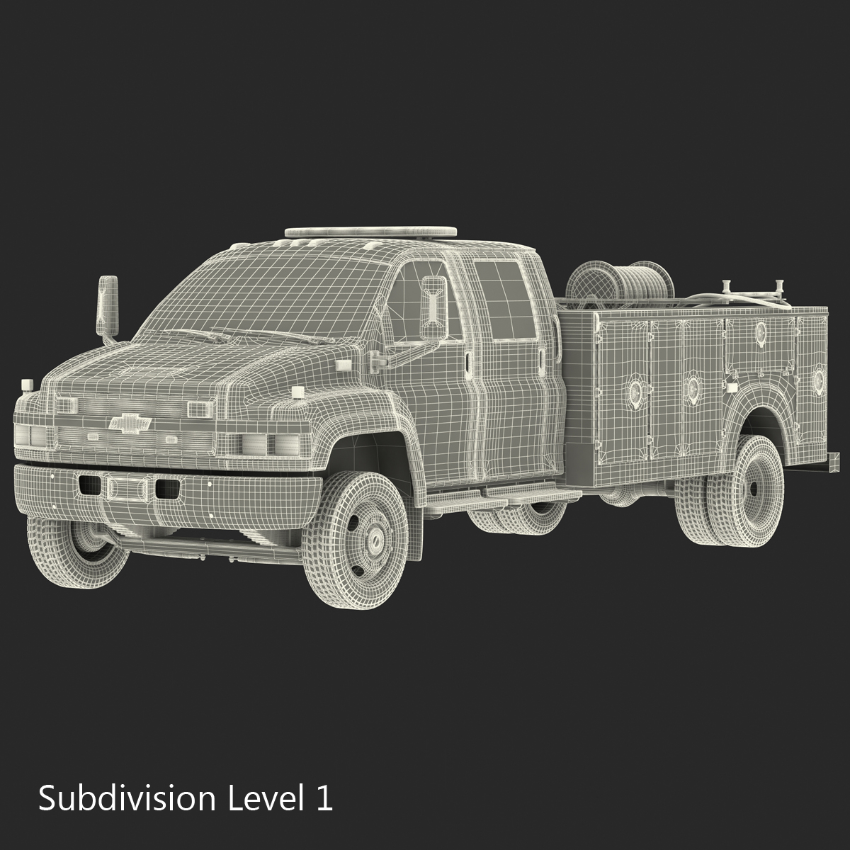 3D model Chevrolet Fire Truck 2005