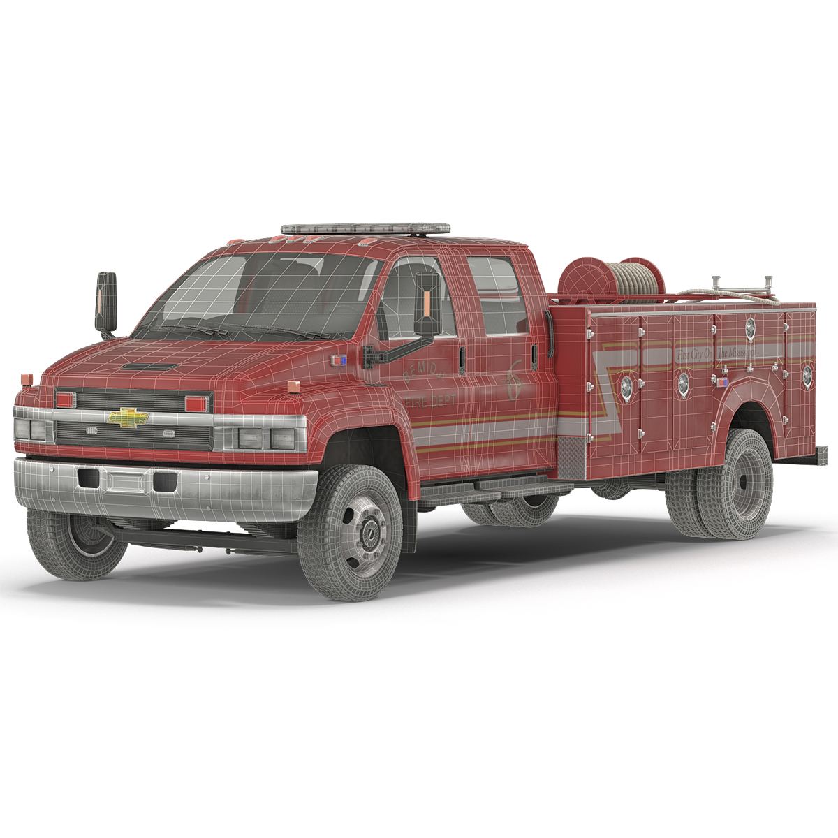 3D model Chevrolet Fire Truck 2005