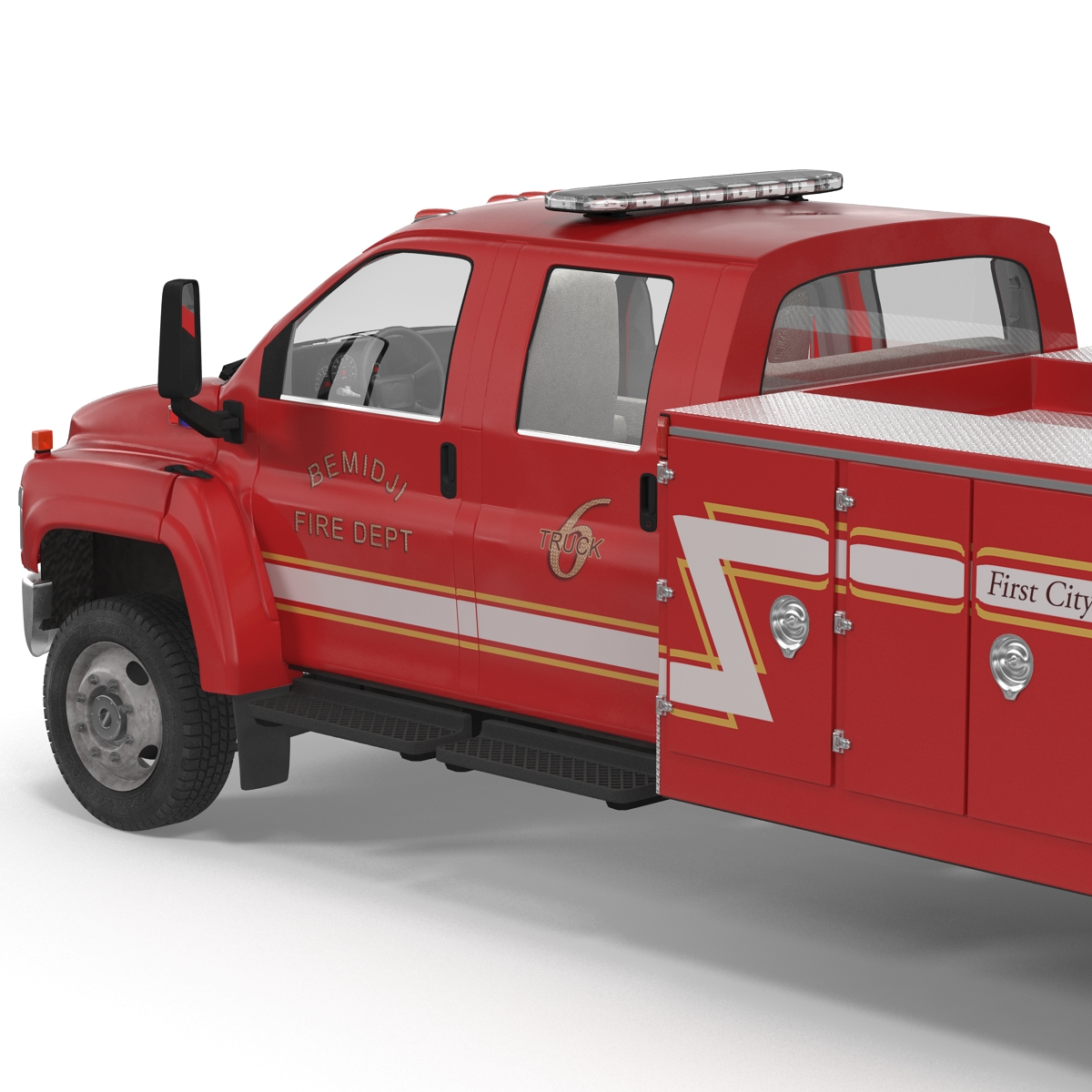 3D model Chevrolet Fire Truck 2005