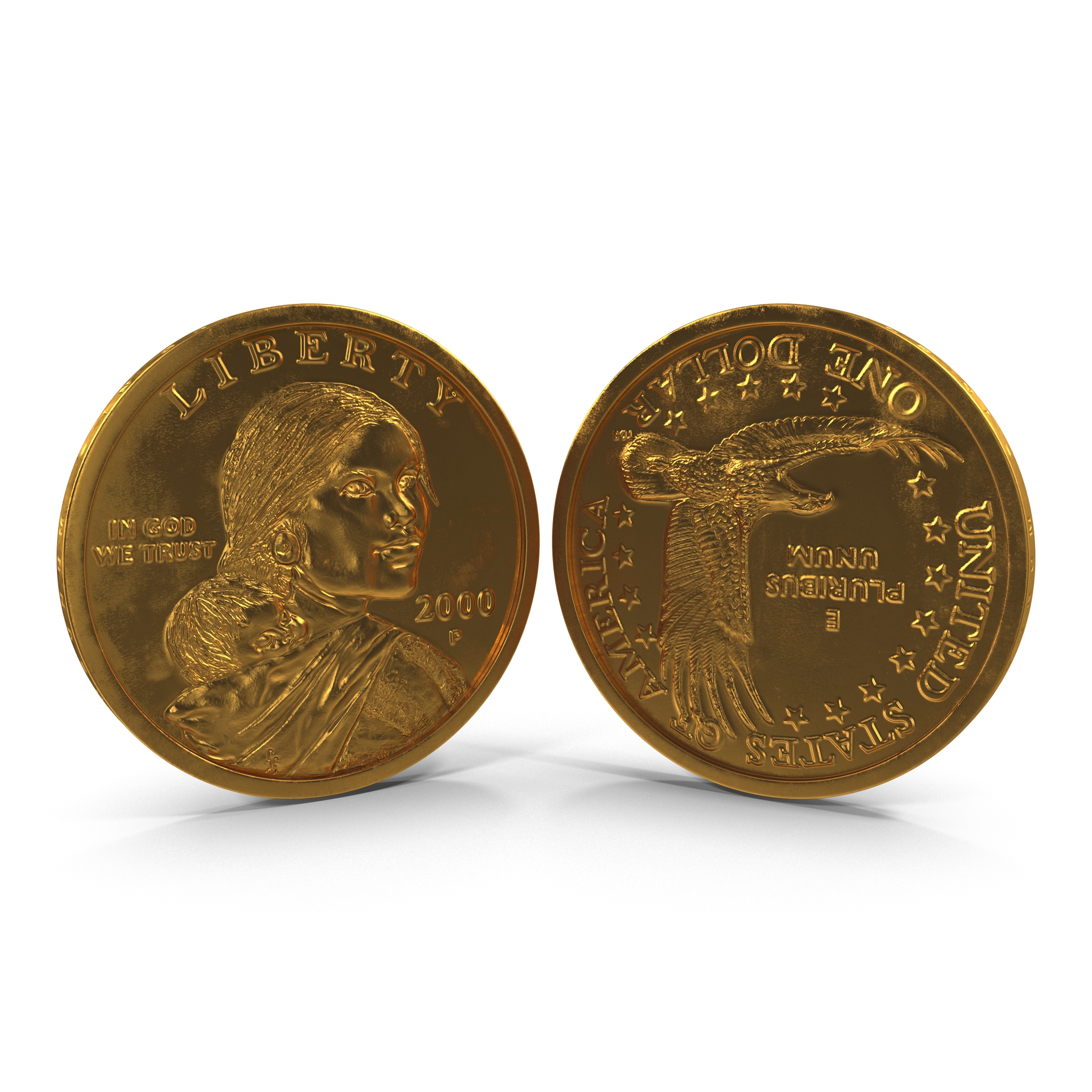 US Sacagawea Dollar 3D model