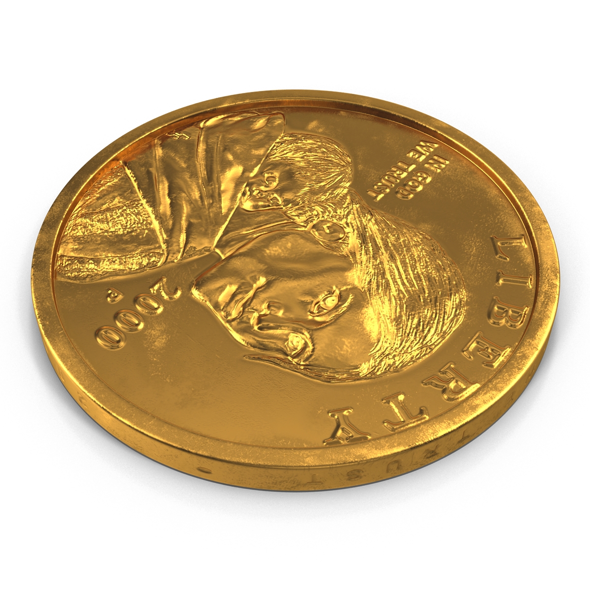 US Sacagawea Dollar 3D model