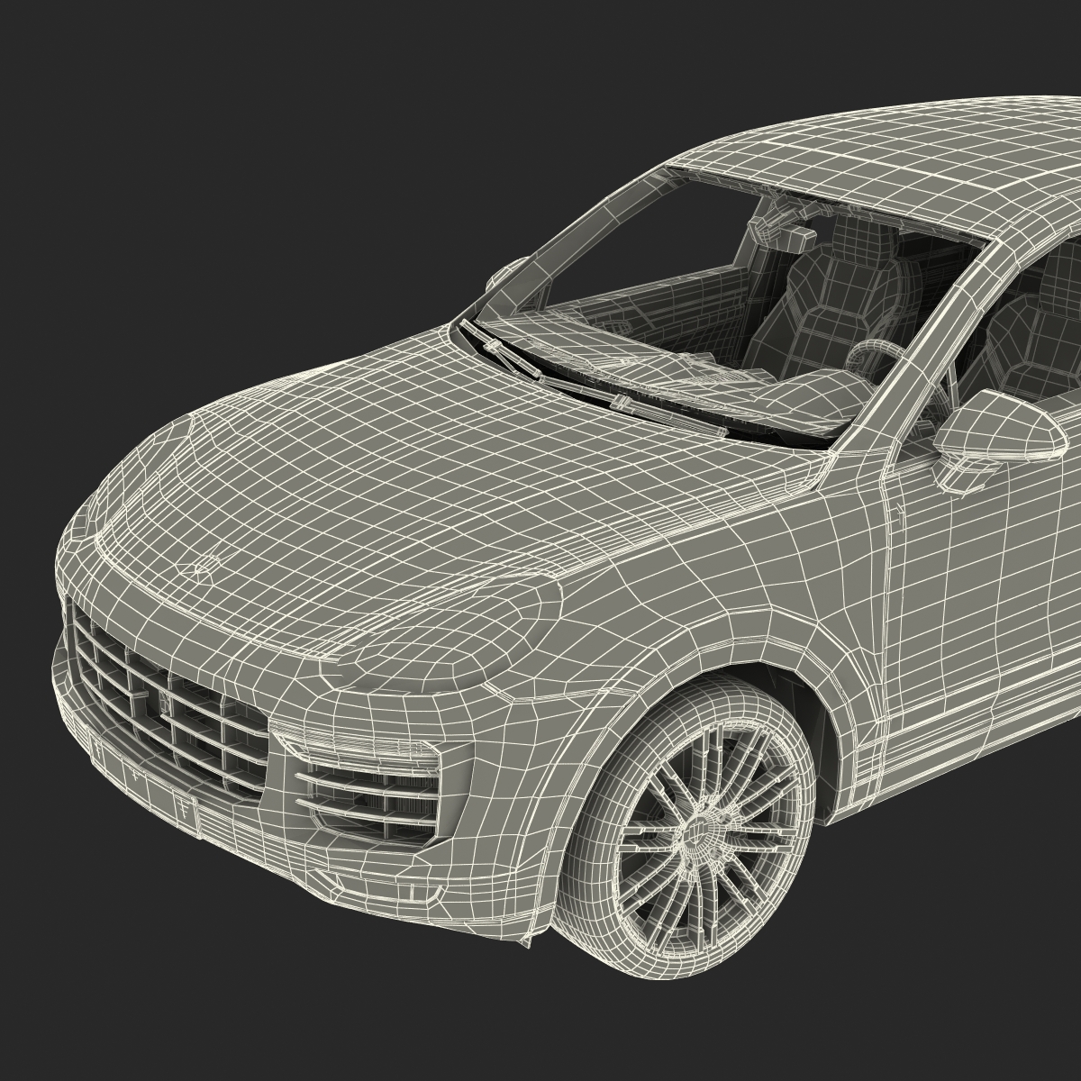 3D Porsche Cayenne Turbo S 2015 model