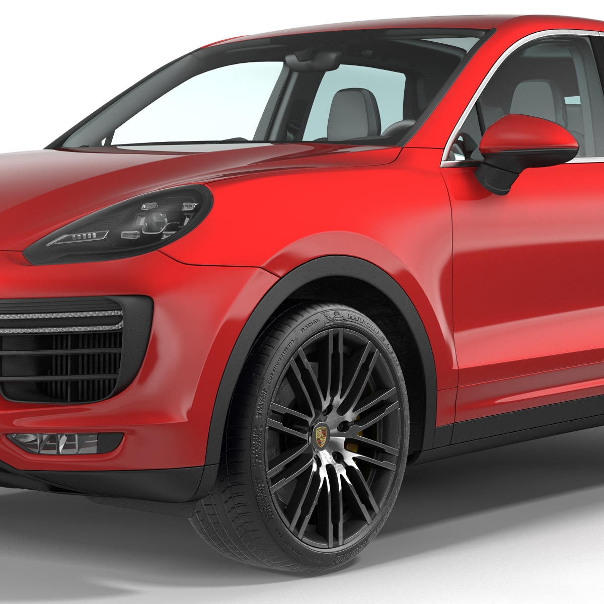 Porsche Cayenne Turbo S 2015 Simple Interior 3D model