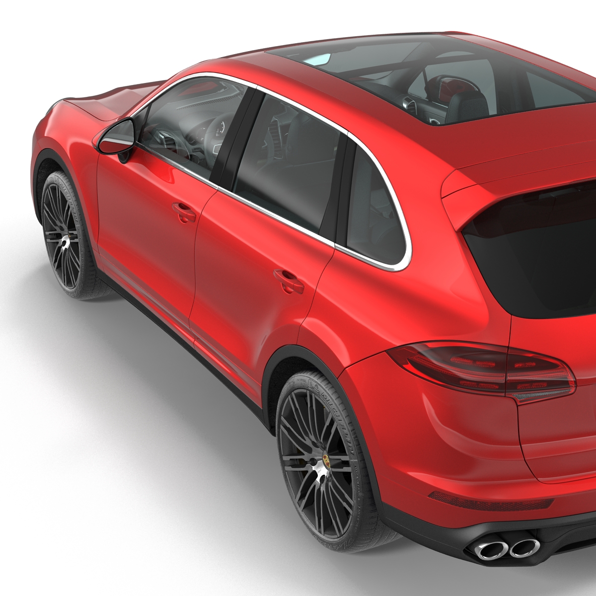 Porsche Cayenne Turbo S 2015 Simple Interior 3D model